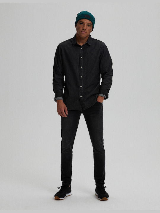 Diverse System Men's Shirt Long Sleeve Denim Graphite