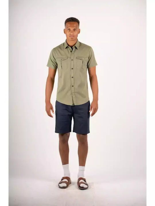 Marcus Men's Shirt Short Sleeve Denim Golden Sand