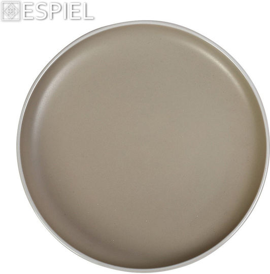 Espiel Mood Πιάτο Ρηχό Κεραμικό Μπεζ με Διάμετρο 27.3cm