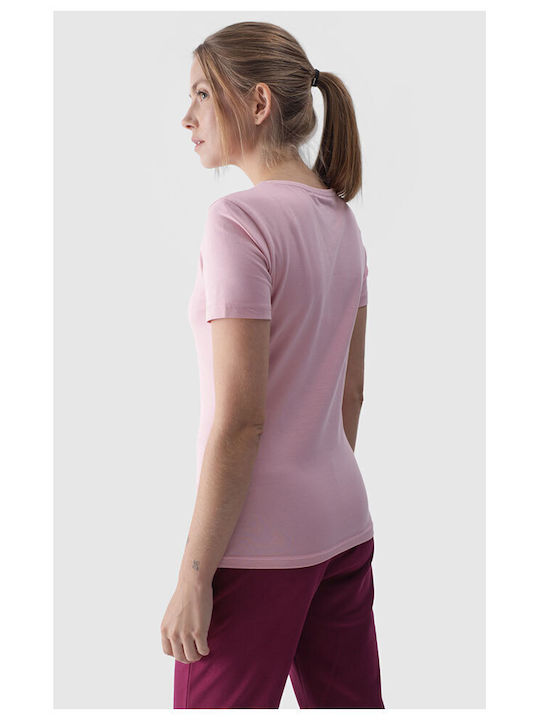 4F Bluză Sportivă pentru Femei Mâneci scurte Roz