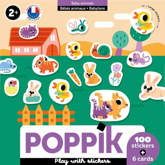 Първи стикери Poppik - Бебешки животни