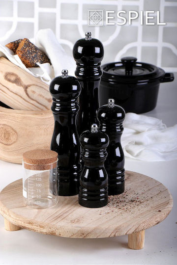 Espiel Set Manual Râșnițe Condimente Ceramice în Culoare Negru 16cm 4buc