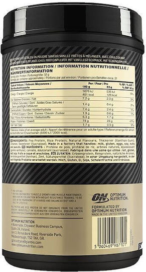 Optimum Nutrition Gold Standard 100% Whey Gluten Free & Lactose Free with French Vanilla Flavor 684g