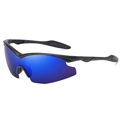 Techsuit Cycling Glasses with Black Frame & Multicolour Lenses