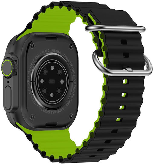 Media-Tech Fusion MT872 44mm Smartwatch με Παλμογράφο (Μαύρο)