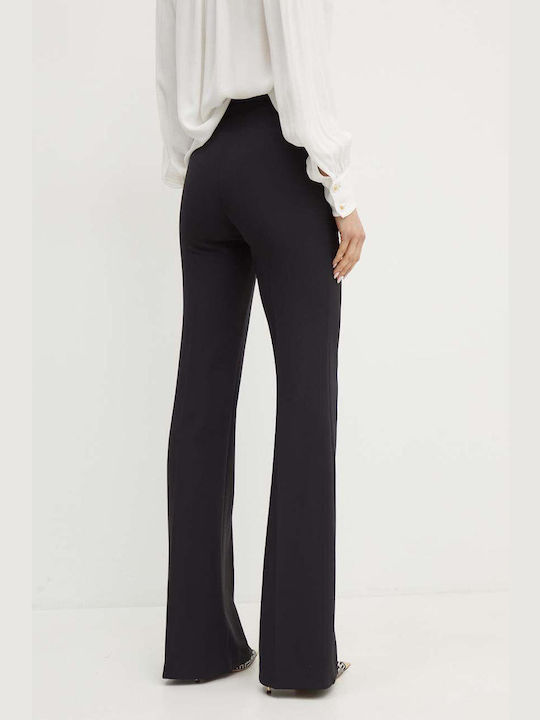 Elisabetta Franchi Damen Stoff Palazzo-Hose Schwarz