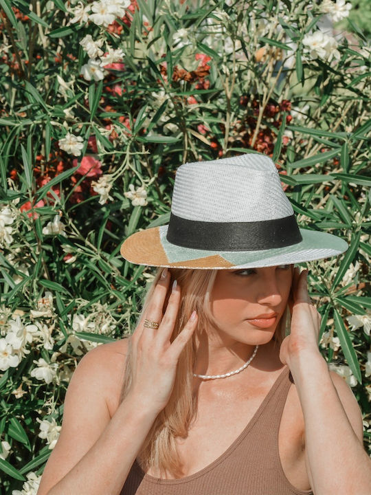 LiebeQueen Wicker Women's Hat White