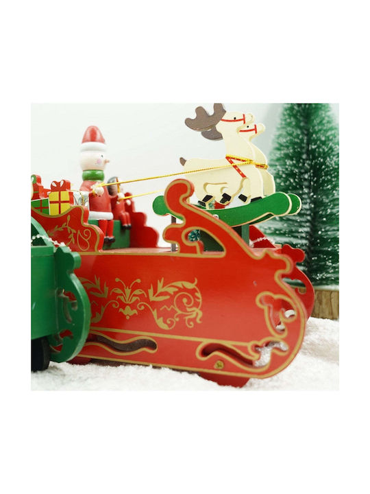 Ornament suspendat Sanie Din lemn Roșu 18.5x16buc
