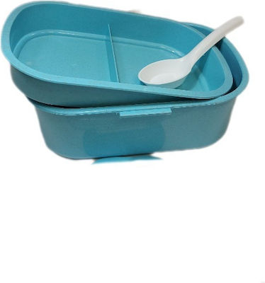 Plastic Kids' Food Container 0.8lt Blue