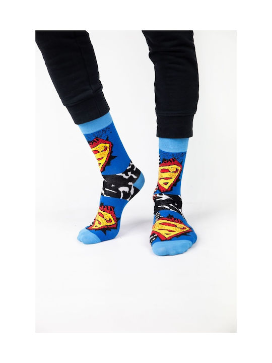 Warner Bros Superman Logos Bărbați Șosete Multicolor 4Pachet