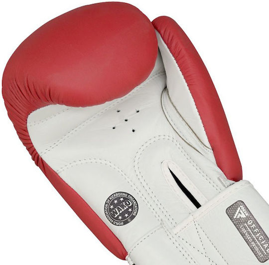 RDX Boxing Gloves Leather for Match Red
