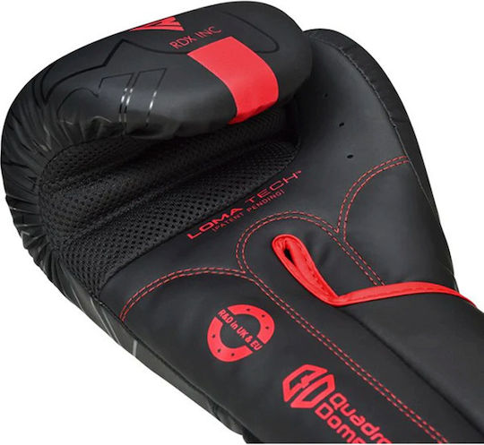 RDX Boxhandschuhe aus Synthetikleder für Kampf Rot