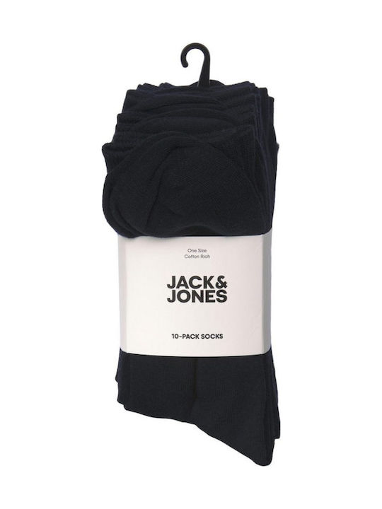 Jack & Jones Ανδρικές Κάλτσες Μαύρες 10Pack