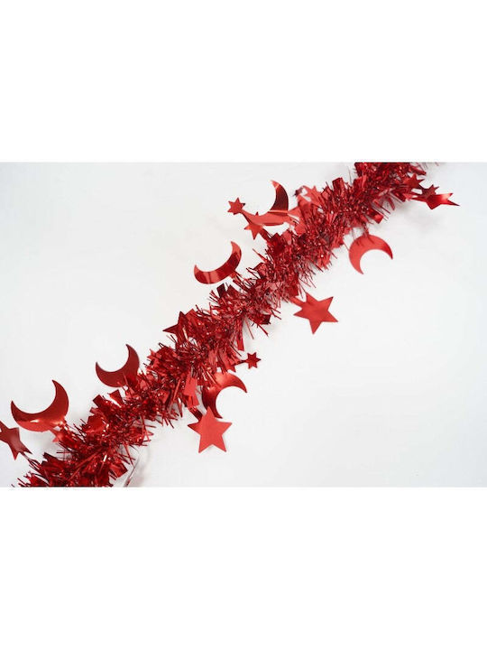 Weihnachtliche Girlande Plastik Rot 200x5cm 1Stück