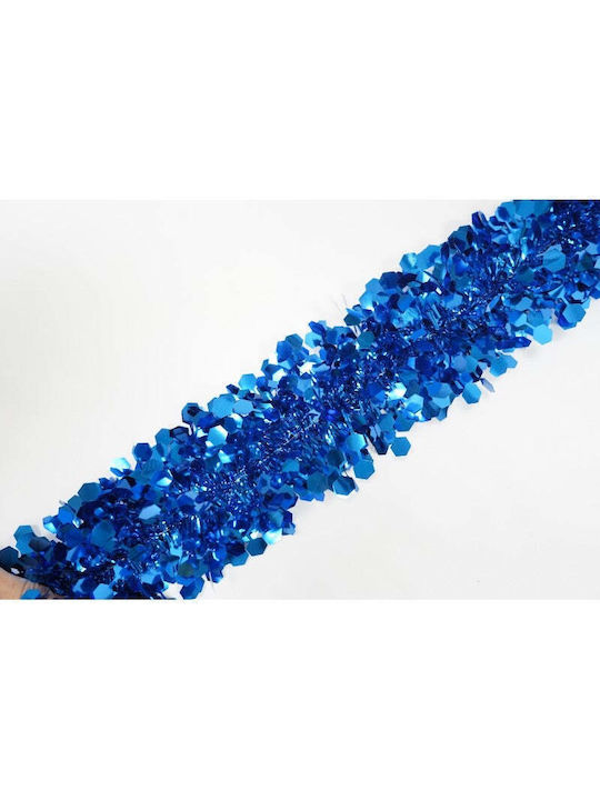 Crăciun Ghirlande Plastică Albastru 200x9cm 1buc