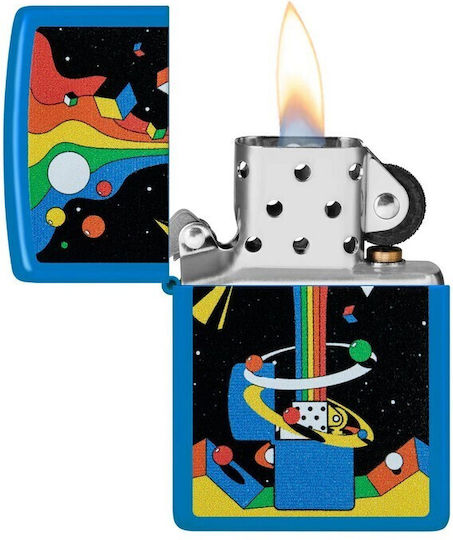 Zippo Lighter Flame Windproof Cosmic Retro Design