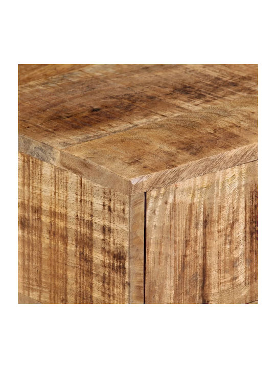 Κομοδίνο από Μασίφ Ξύλο Καφέ 40x30x13.5cm