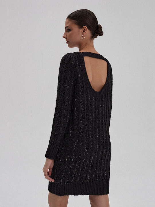 Mini Φόρεμα Πλεκτό Black