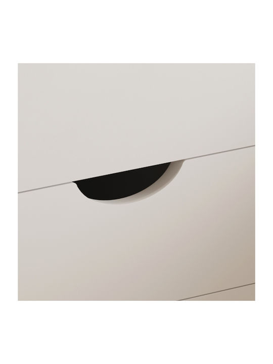 Bedside Table Dinkl Wooden White 29.7x29.7x45cm