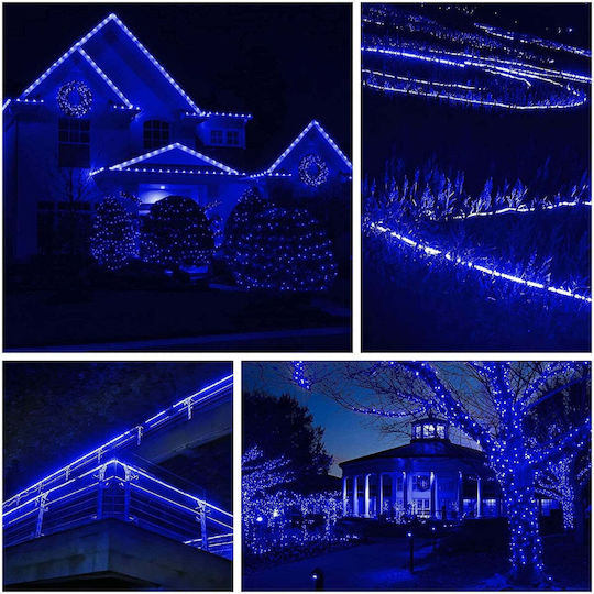 Țeavă luminată 720 Becuri 220V Roșu 30m IP65