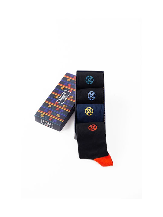 Soma Socks Casual Bărbați Șosete Colorful 4Pachet