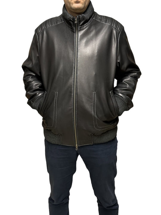 MARKOS LEATHER Men's Leather Jacket Black