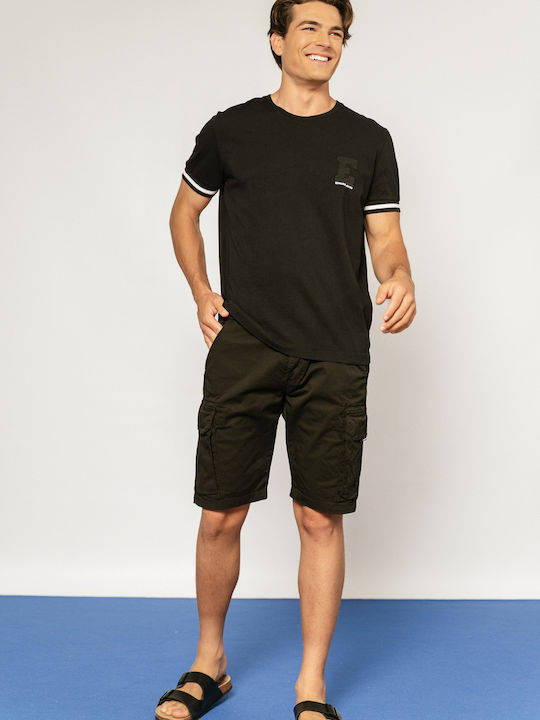 Edward Jeans Men's Shorts Cargo Black