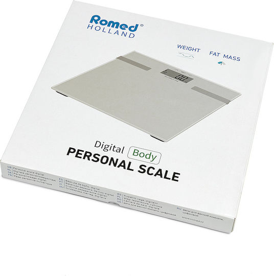 Romed PS003 Digital Cantar Cu Analizator de Grăsime Corporală in culoare Alb