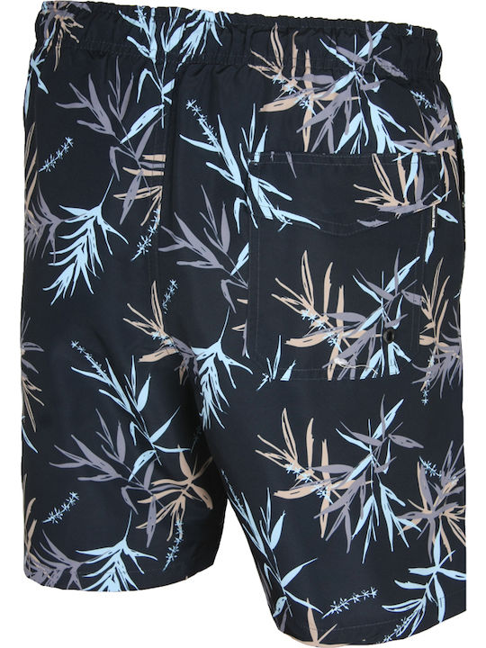 Men's Swimwear Bermuda Black with Patterns