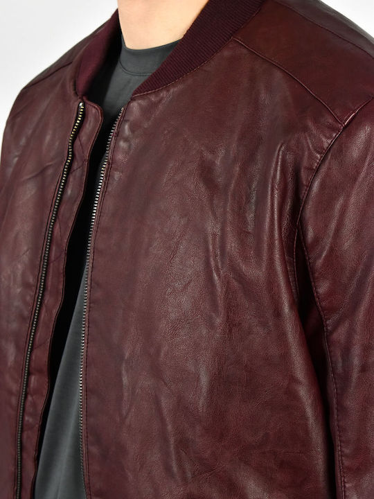 Leather Jacket Bordeaux