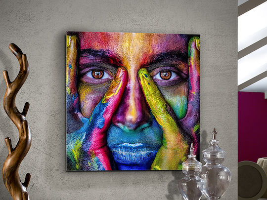Colores auf Segeltuch 100x100 cm