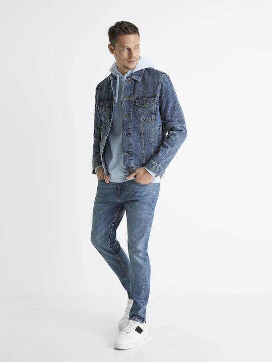 Celio Budens Men's Denim Jacket Double Stone