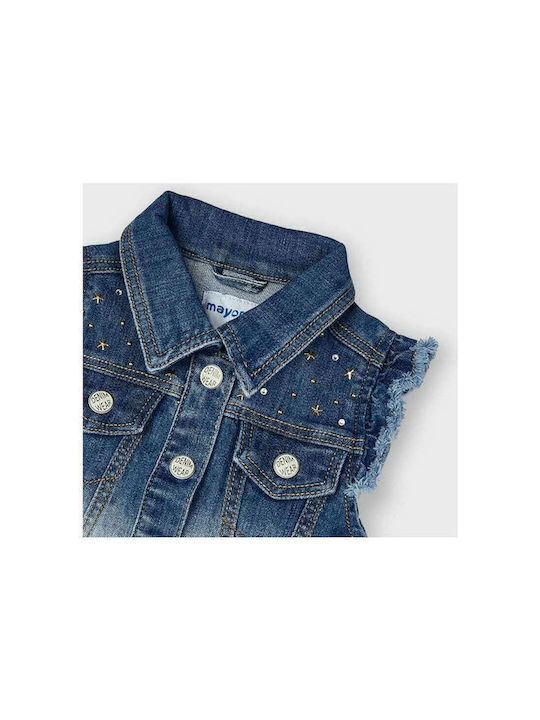 Mayoral Kids Denim Jacket Sleeveless