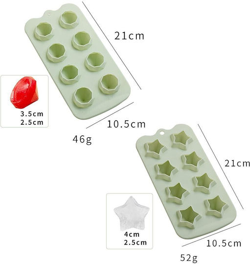 Silicone Chocolates 8 Cups Baking Pan