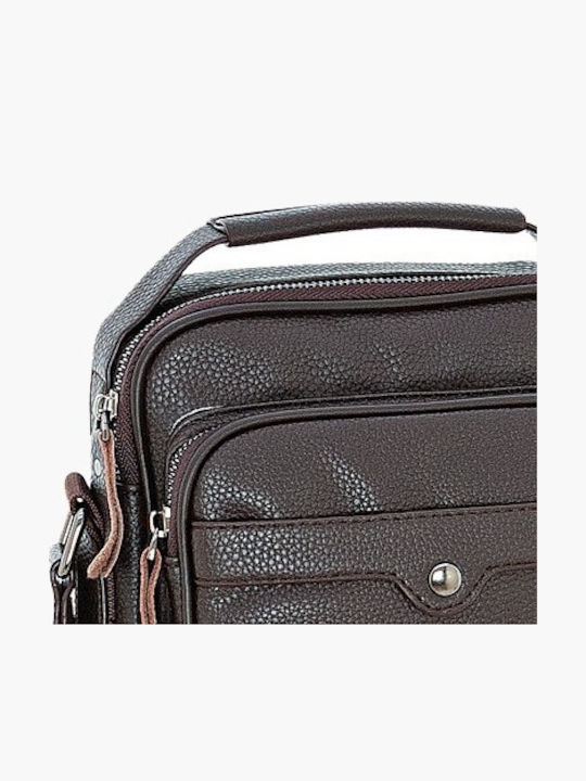 Leather Men's Bag Messenger Brown