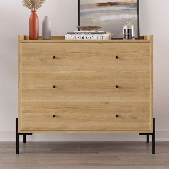 Συρταριέρα Креватокамарас Дървена Malta Sapphire Oak 94x40x80.1бр