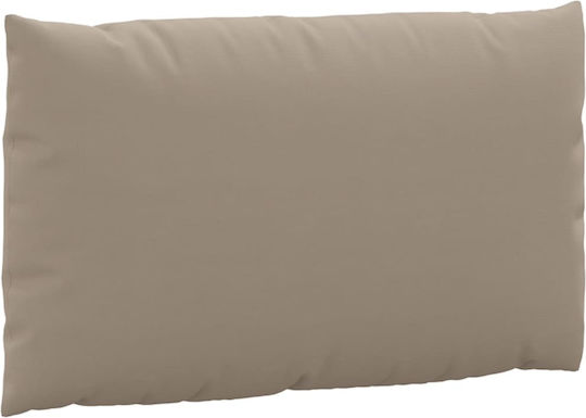 vidaXL Pernă Waterproof Pentru Bancă De Perne Pentru Scaune De Grădină Cu Spătar Taupe 2 Bucăți 60x60 Cm
