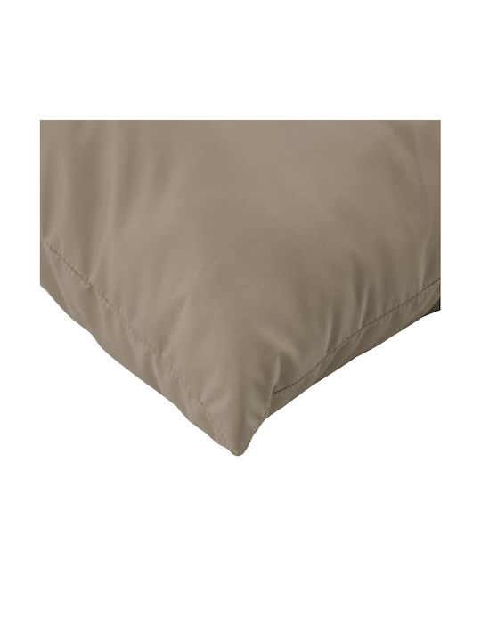 vidaXL Wasserdichtes Sitzbank-Kissen mit Rückenlehne Taupe 2Stück 60x60cm