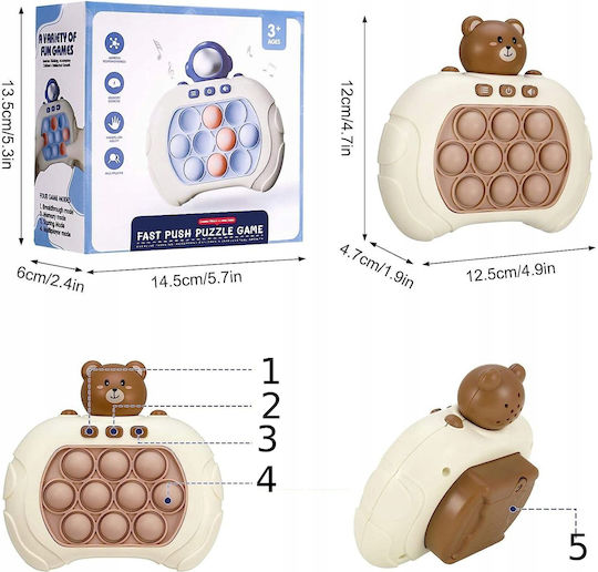 Pop it Fidget Silikon Braun