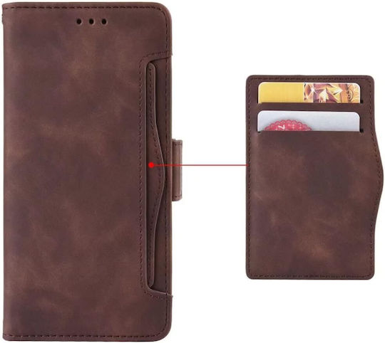 Book Piele artificială / Plastic Maro (Realme 12+)