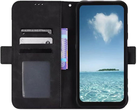 Back Cover Δερματίνης / Πλαστικό Μαγνητικό Μαύρο (Realme 12+)