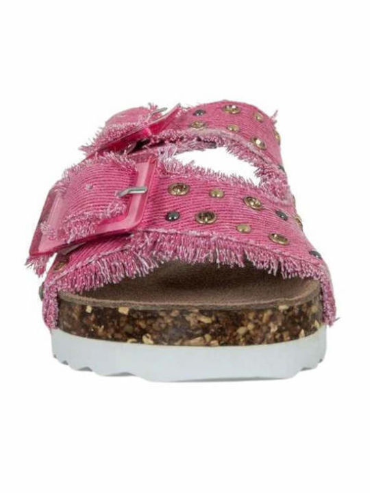 Flache Sandalen für Damen in Rosa Farbe