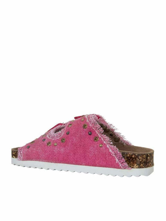 Flache Sandalen für Damen in Rosa Farbe