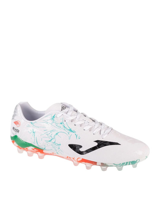 Joma Super Copa Ποδοσφαιρικά Παπούτσια με Τάπες AG Λευκά