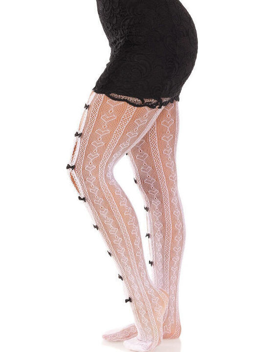 Leg Avenue Секси Чорапи Бели