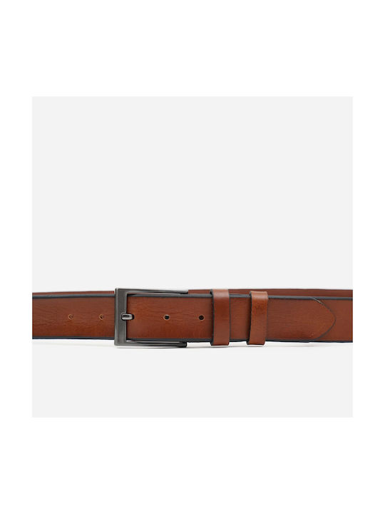 Stefano Mario Men's Leather Belt Brown