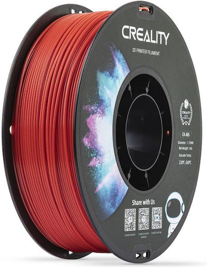 Creality3D ABS 3D Drucker Filament 1.75mm Rotes 1kg 1 Stück Spule