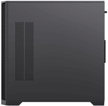 GameMax Defender Mesh Gaming Mini Tower Computer Case with Side Window and RGB Lighting Black