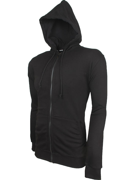 Black Hooded Cardigan