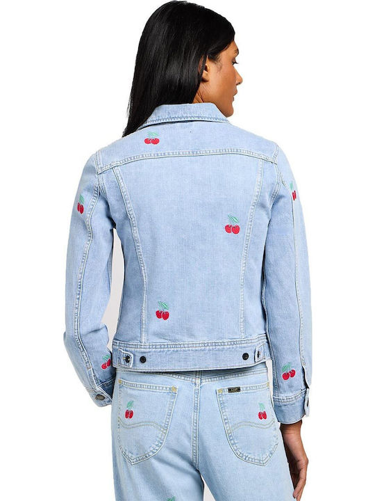 Rider Scurtă Jachetă de femei din denim Albastru
